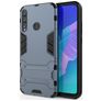 Mobigear Armor Stand Huawei P40 Lite E Hülle Hardcase Backcover Stoßfest mit Ständer - Blau
