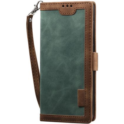 Mobigear Two Tone Huawei P40 Hülle Klapphülle Geldbörse - Grün