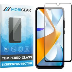 Mobigear Premium POCO C40 Panzerglas Displayschutz - Hüllenfreundlich