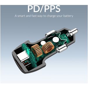 Mobilize Dual USB / USB-C Auto Ladegerät Power Delivery 48W - Schwarz