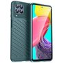 Mobigear Groove Samsung Galaxy M53 Hülle Flexibles TPU Backcover - Grün