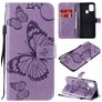 Mobigear Butterfly Samsung Galaxy A21s Klapphülle Portemonnaie - Lila