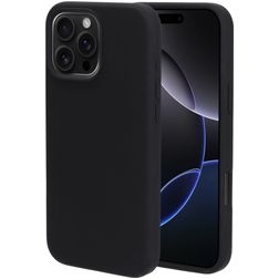 Mobiparts iPhone 16 Pro Max Silikon Hülle Backcover - Schwarz