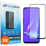 Mobigear Premium OPPO A92 Panzerglas Gehärtetes Glas Displayschutz - Hüllenfreundlich - Schwarz (3er Pack)