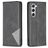Mobigear Rhombus Slim Samsung Galaxy S24 Hülle Klapphülle - Schwarz