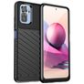 Mobigear Groove POCO M5s Hülle Flexibles TPU Backcover - Schwarz