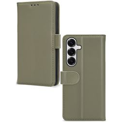 Mobilize Premium Gelly Samsung Galaxy S25 Hülle Klapphülle Geldbörse - Grün