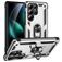 Mobigear Armor ring Samsung Galaxy S25 Ultra Hülle Hardcase Backcover Stoßfest mit Ringhalter - Silber