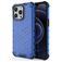 Mobigear Honeycomb iPhone 14 Pro Max Hülle Hardcase Backcover Stoßfest - Blau