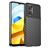 Mobigear Groove POCO M5 Hülle Flexibles TPU Backcover - Schwarz
