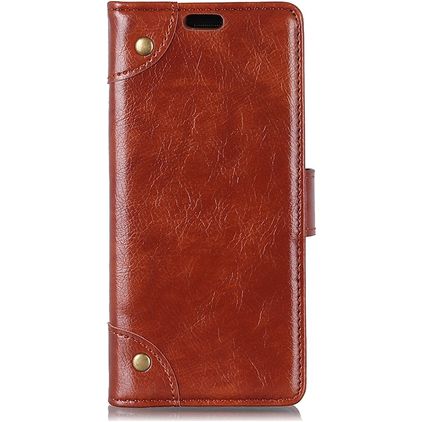 Mobigear Ranch Xiaomi 12 Pro Hülle Klapphülle Geldbörse - Braun