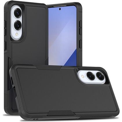 Mobigear Heavy Armor Samsung Galaxy S25 Edge Hülle Hardcase Backcover Stoßfest - Schwarz