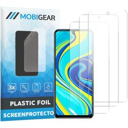 Mobigear Xiaomi Redmi Note 9S Displayschutz Schutzfolie - Hüllenfreundlich (3er Pack)