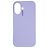Nudient Base iPhone 16 Plus Silikon Hülle Backcover - Soft Purple