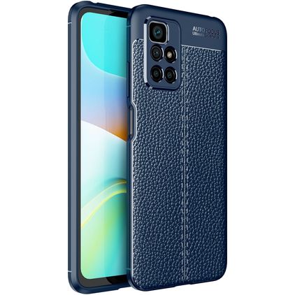 Mobigear Luxury Xiaomi Redmi 10 4G Hülle Flexibles TPU Backcover - Blau