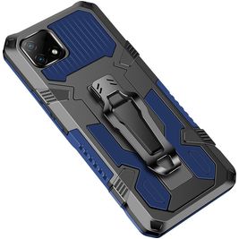Mobigear Armor Stand Realme C21 Hülle Hardcase Backcover Stoßfest mit Ständer - Blau