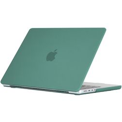 Mobigear Matte MacBook Pro 14 Zoll (2021-2026) Hardcase Hülle MacBook Case - Dunkelgrün - Model A2442 / A2779 / A2918 / A2992 / A3401 / A3112 / A3434 / A3427 / A3426