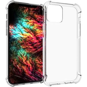 Mobigear Cushion Durchsichtig iPhone 12 Pro Max Hülle Flexibles TPU Backcover Stoßfest - Transparent