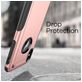 Mobigear Slim Armor iPhone XR Hülle Hardcase Backcover Stoßfest - Roségold