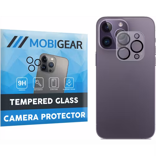 Mobigear iPhone 14 Pro Panzerglas Gehärtetes Glas Kamera Schutz - Hüllenfreundlich