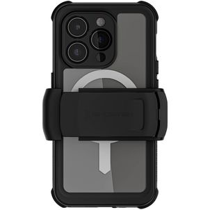 Ghostek Nautical Waterproof iPhone 15 Pro Wasserdicht MagSafe Hülle Hardcase Backcover Stoßfest - Schwarz