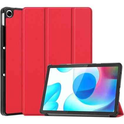 Mobigear Tri-Fold Realme Pad 10.4 (2021) Hülle Klapphülle - Rot