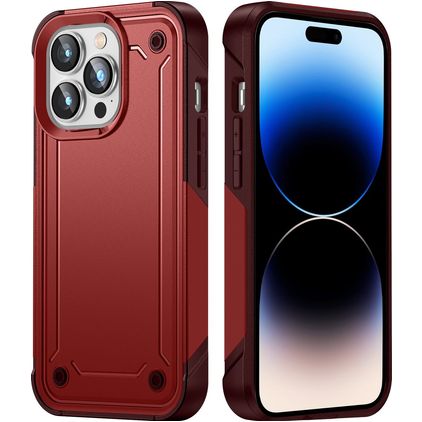 Mobigear Slim Armor iPhone 14 Pro Max Hardcase Backcover Shockproof - Rot