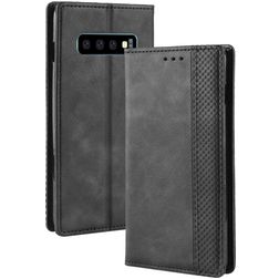 Mobigear Sensation Samsung Galaxy S10 Hülle Klapphülle Geldbörse - Schwarz