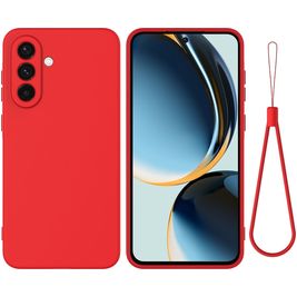 Mobigear Rubber Touch Samsung Galaxy A56 Silikon Hülle Backcover - Rot