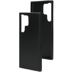 Mobiparts Classic Samsung Galaxy S23 Ultra Hülle Flexibles TPU Backcover - Matt Black