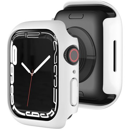 Mobigear Colors Dünn Apple Watch - 45 mm Hardcase Hülle - Weiß