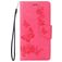 Mobigear Butterfly iPhone SE (2020) Hülle Klapphülle Geldbörse - Magenta