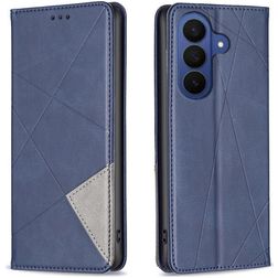 Mobigear Rhombus Slim Samsung Galaxy A27 Hülle Klapphülle - Blau