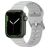 Mobigear Bumpy Silikon Apple Watch Armband Dornschließe - 42/41/40/38 mm - Grau