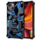 Mobigear Armor Stand iPhone 13 Hülle Hardcase Backcover Stoßfest mit Ständer - Blau