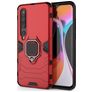 Mobigear Armor Ring Xiaomi Mi 10 Hülle Hardcase Backcover Stoßfest mit Ringhalter - Rot