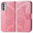 Mobigear Butterfly Motorola Moto G82 Hülle Klapphülle Geldbörse - Pink