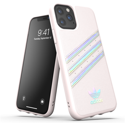 adidas OR Moulded Woman iPhone 11 Pro Hülle Hardcase Backcover Stoßfest - Orchid Tint/Holographic