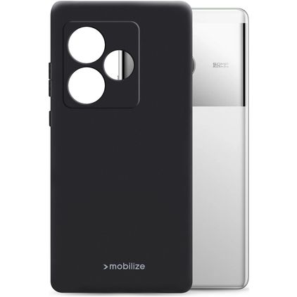 Mobilize Rubber Gelly Realme GT 6 TPU (flexibel) Backcover - Schwarz