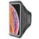 Mobiparts Comfort Fit Handyhalterung Joggen iPhone XS Max Sporthülle Neopren Sportarmband - Schwarz
