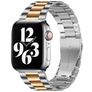 Mobigear Antwerp Edelstahl Apple Watch Armband Faltschließe - 49/46/45/44 mm - Roségold / Silber