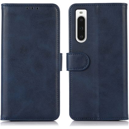 Mobigear Wallet Sony Xperia 10 V Hülle Klapphülle Geldbörse - Blau