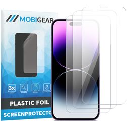 Mobigear iPhone 14 Pro Displayschutz Schutzfolie - Hüllenfreundlich (3er Pack)