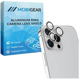 Mobigear Single iPhone 13 Pro Max Panzerglas Gehärtetes Glas Kameralinsen Schutz - Hüllenfreundlich - Silber