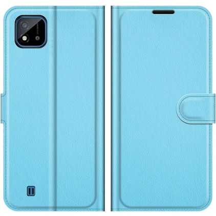 Mobigear Classic Realme C11 (2020) Hülle Klapphülle Geldbörse - Blau