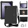 Mobigear HexStrap Samsung Galaxy Tab A11 Plus Hülle EVA Schaum Backcover + Schulterträger - Schwarz