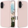 Mobigear Rubber Touch iPhone 16 Silikon Hülle Backcover - Pink