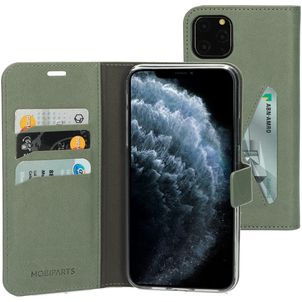Mobiparts Classic Wallet iPhone 11 Pro Max Hülle Klapphülle Geldbörse - Stone Green