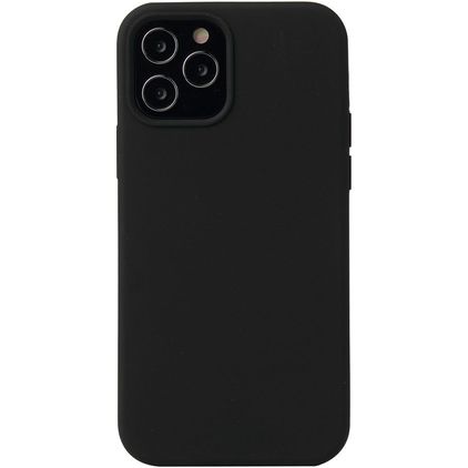 Mobigear Rubber Touch iPhone 13 Pro Max Silikon Hülle Backcover - Schwarz