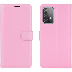 Mobigear Classic Samsung Galaxy A52 Hülle Klapphülle Geldbörse - Pink